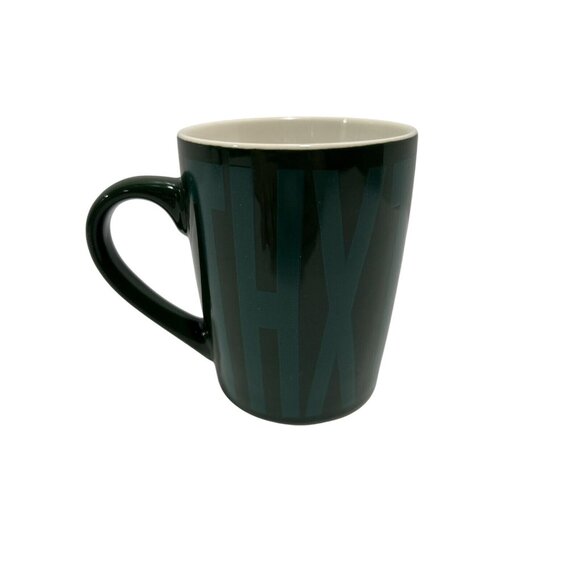 Starbucks Mug Green THX Thanks Thank You Stripes Coffee Mermaid Cup 2020 10 Oz. - Picture 2 of 3